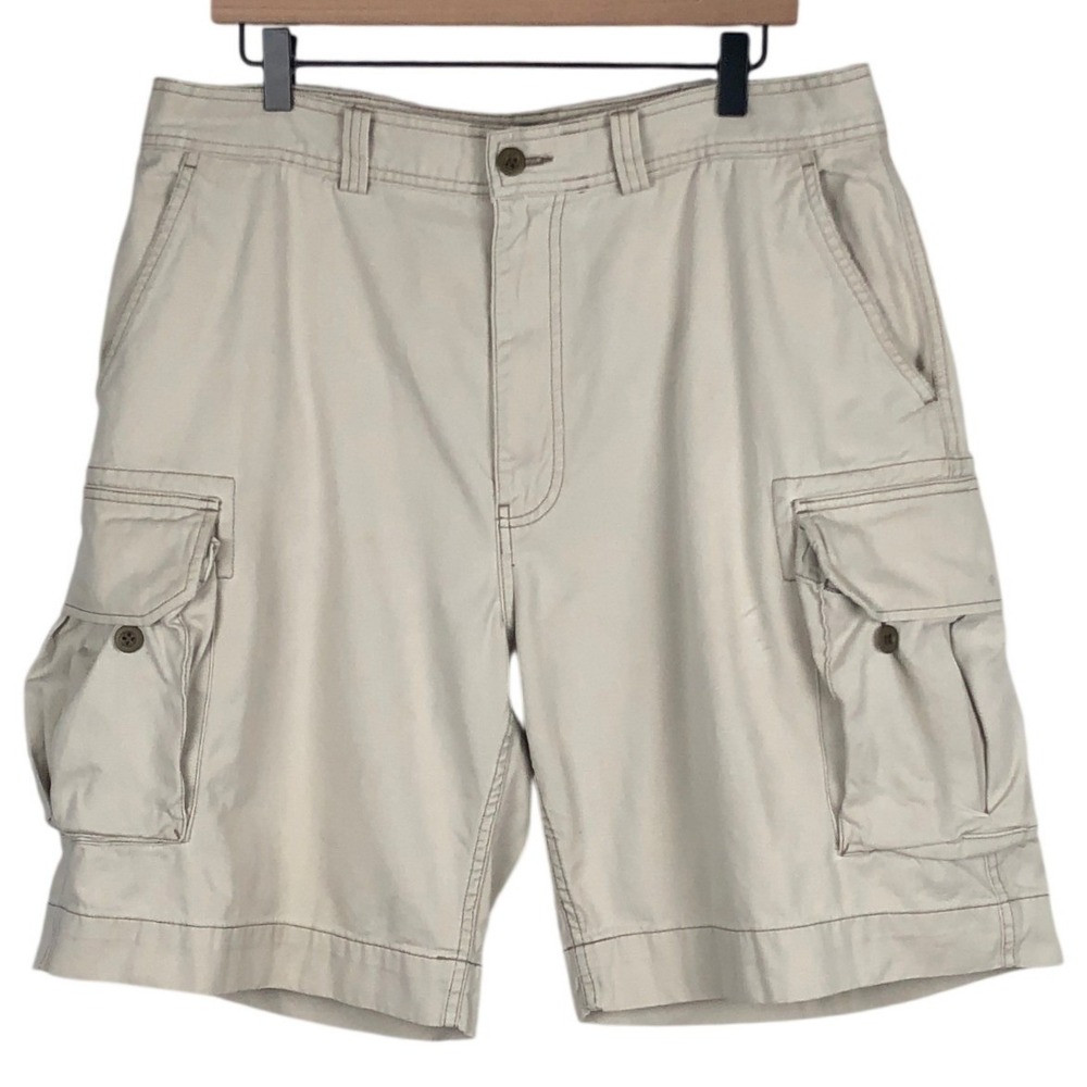 POLO Ralph Lauren Cotton Twill Cargo Shorts Men's Sz 36 Khaki Tan Utility
